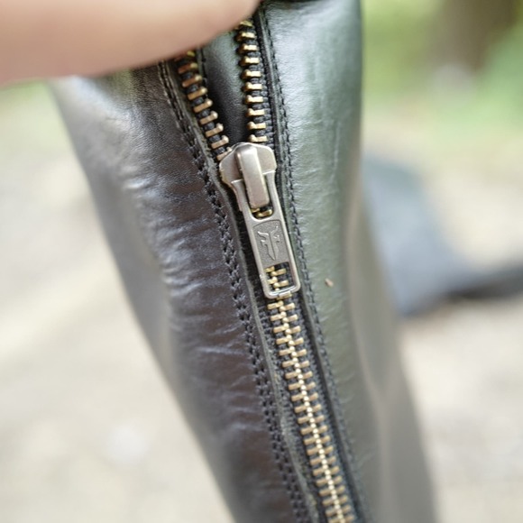 Frye Black Tall Leather Boots - Picture 9 of 10